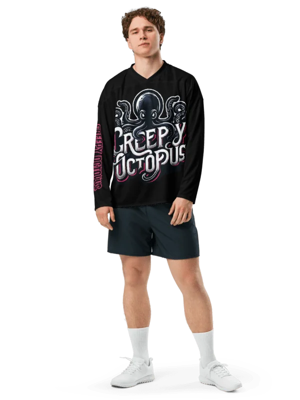 LIMITED EDITION - CNX Core All-over print Unisex Long Sleeve Tee — Creepy Octopus 001 product image (6)