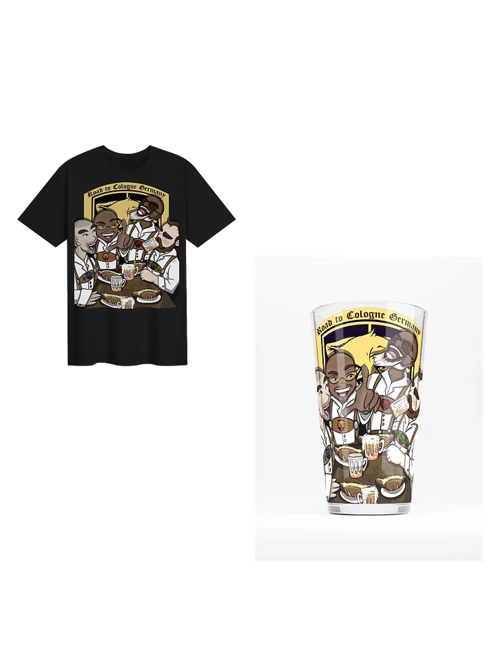 Road To Germany Pint Glass and Tee Shirt Bundle product image (1)