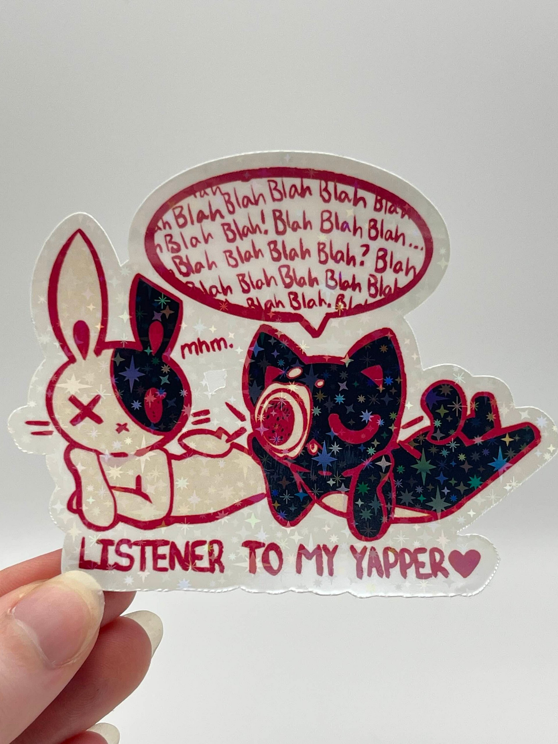 Listener Holographic Die-Cut Sticker product image (1)