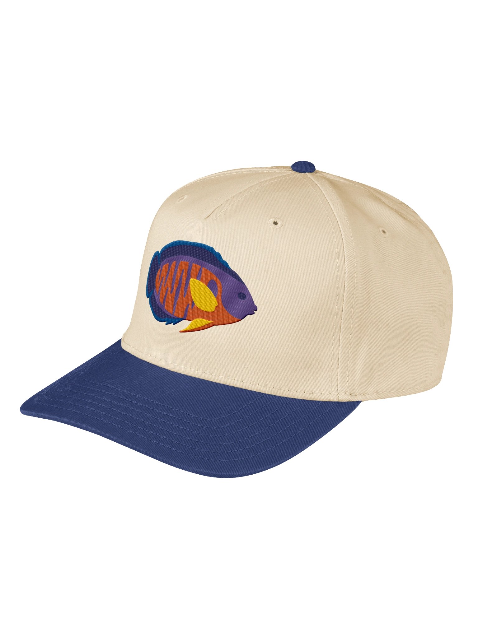 Coral Beauty Angelfish Embroidered Mid-Profile Baseball Cap | Saltwater Reef Aquarium Fish Hat product image (5)