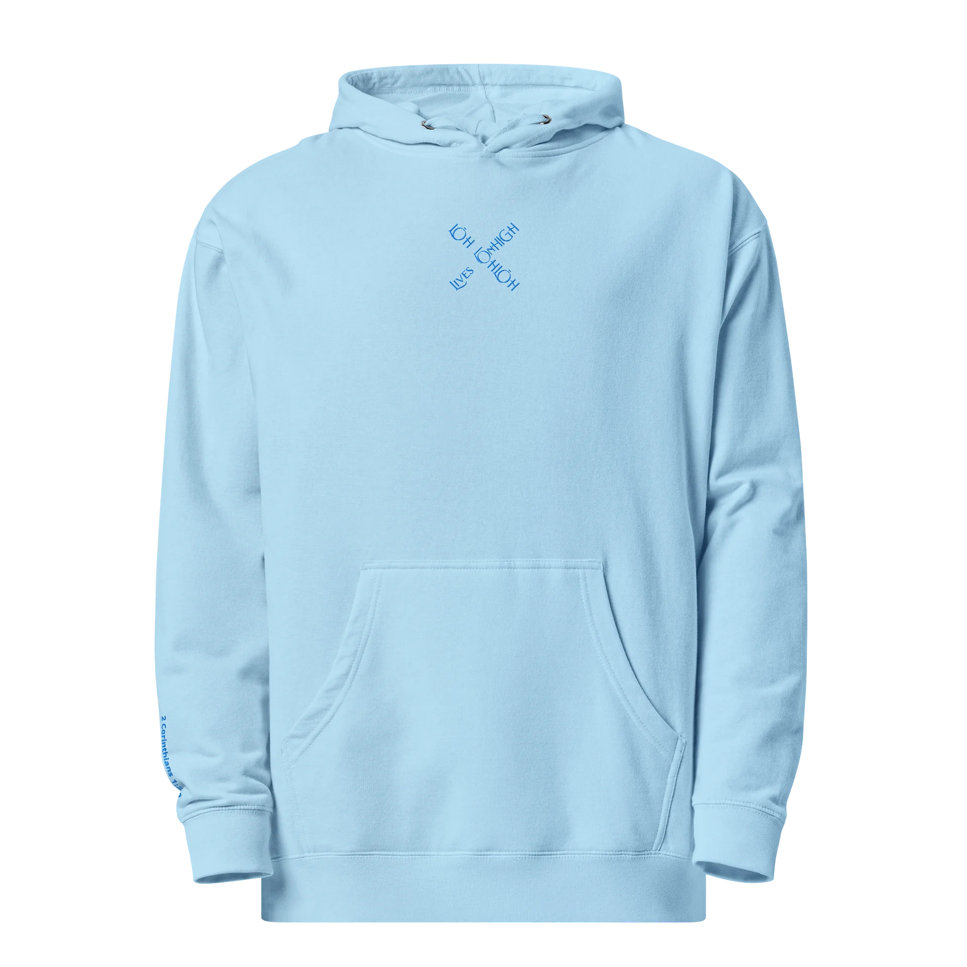 The Lives On HIGH | YTG STEALTH | UNISEX Hoodie | Aqua Blue product image (3)