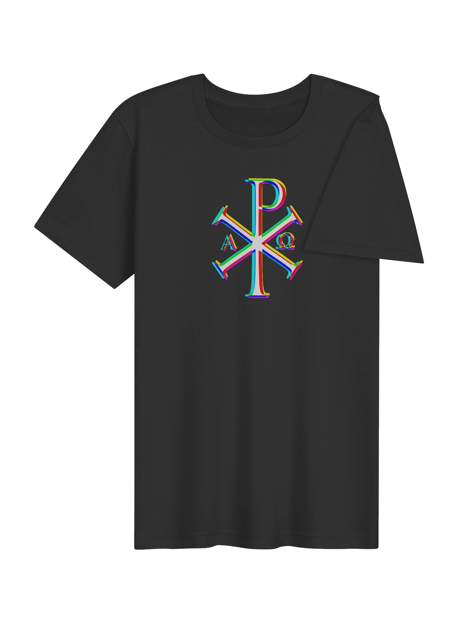 Chi Rho Colors T-Shirt (Dark Grey) product image (4)