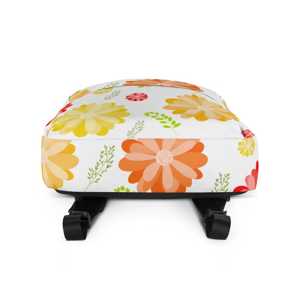 Orange Floral Backpack product image (3)