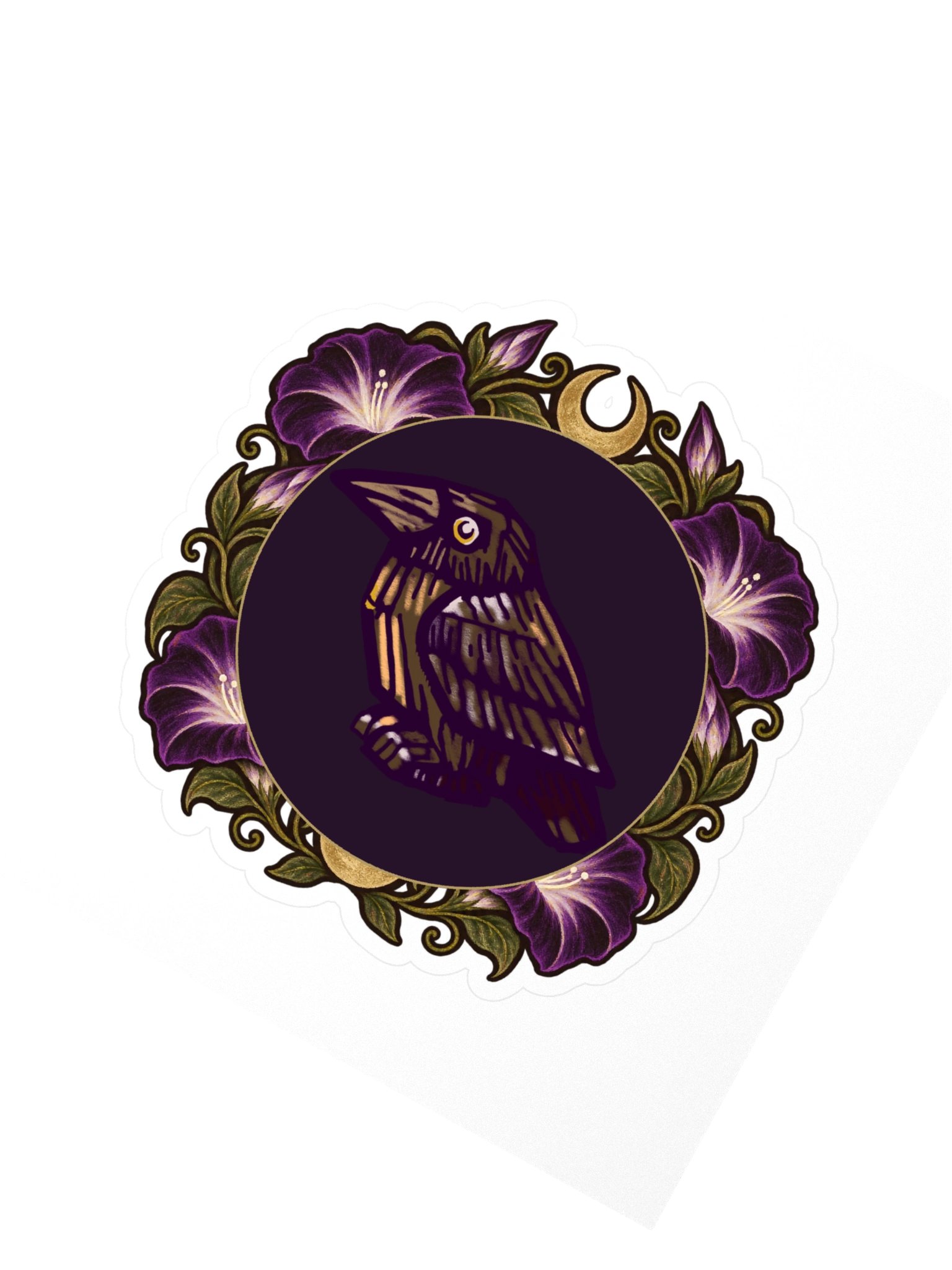Mystic Raven Emblem Kiss Cut Sticker product image (2)
