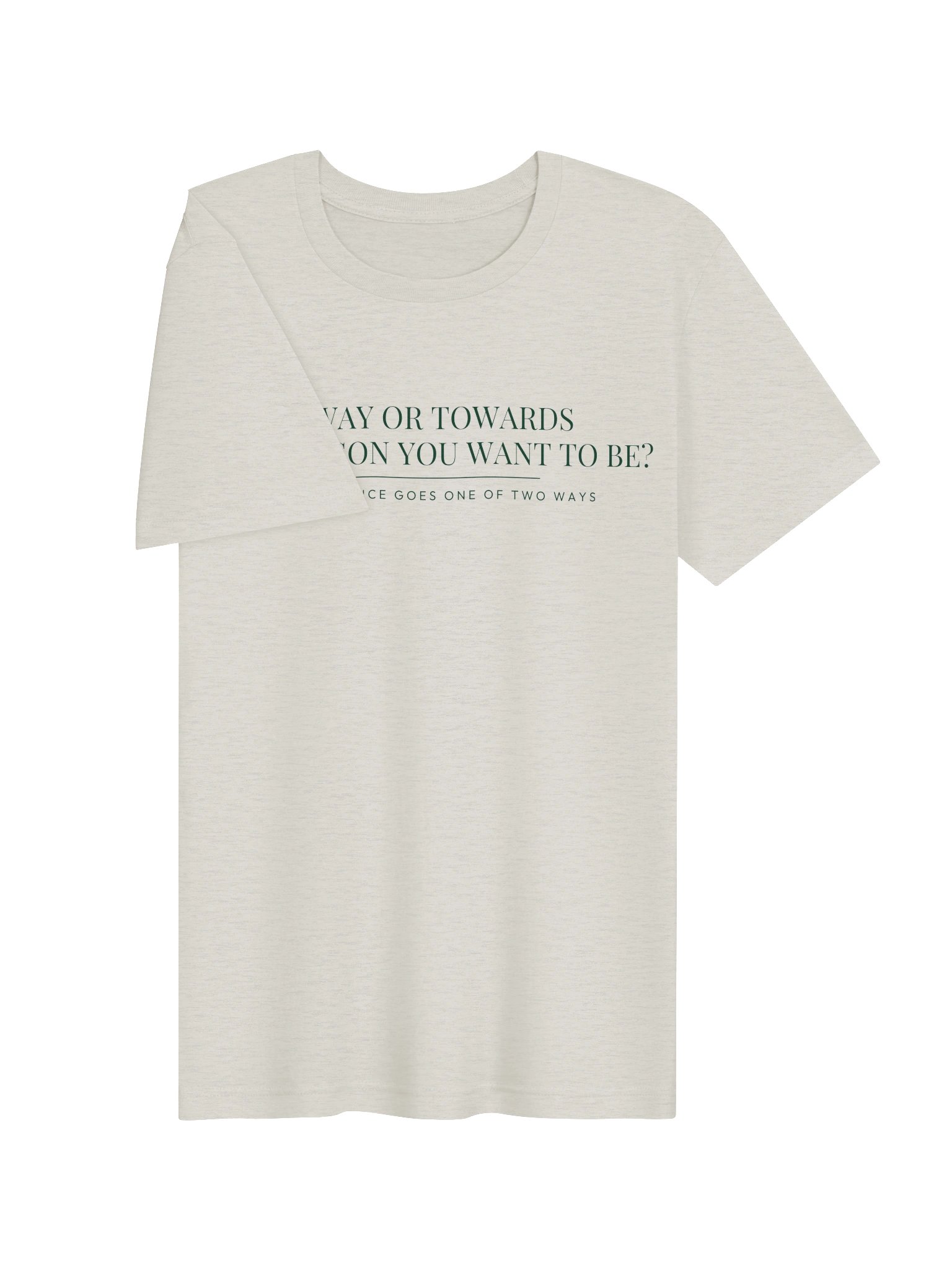 Mindset Evolution — The Choice Point Tee (Heather Dust) product image (3)