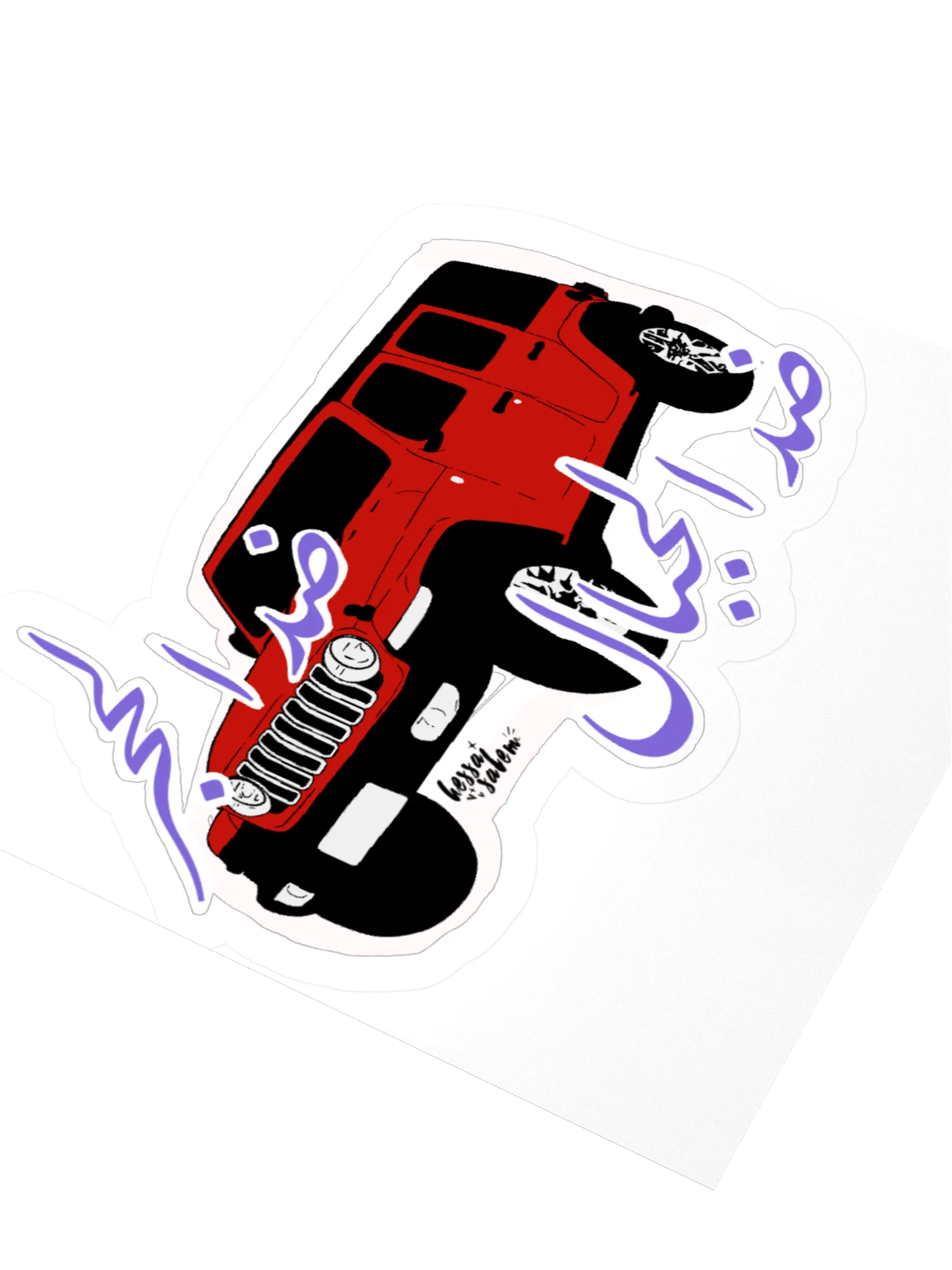 AGAINST STONE, AGAINST MOUNTAIN /Jeep // Sticker product image (4)