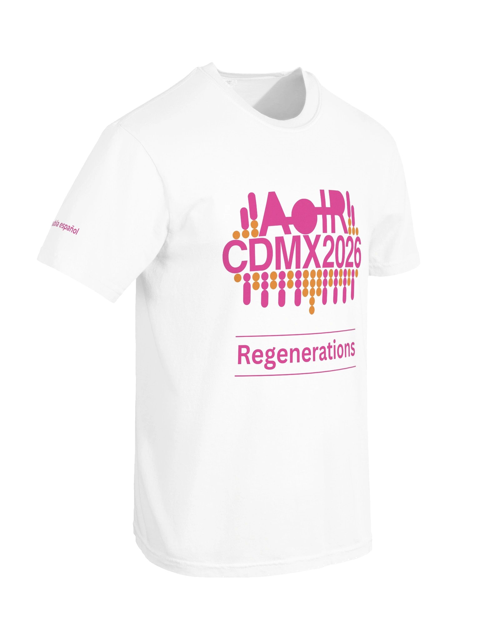 AoIR2026 Regenerations Unisex Conference Tee 'se habla español' - Pink product image (6)