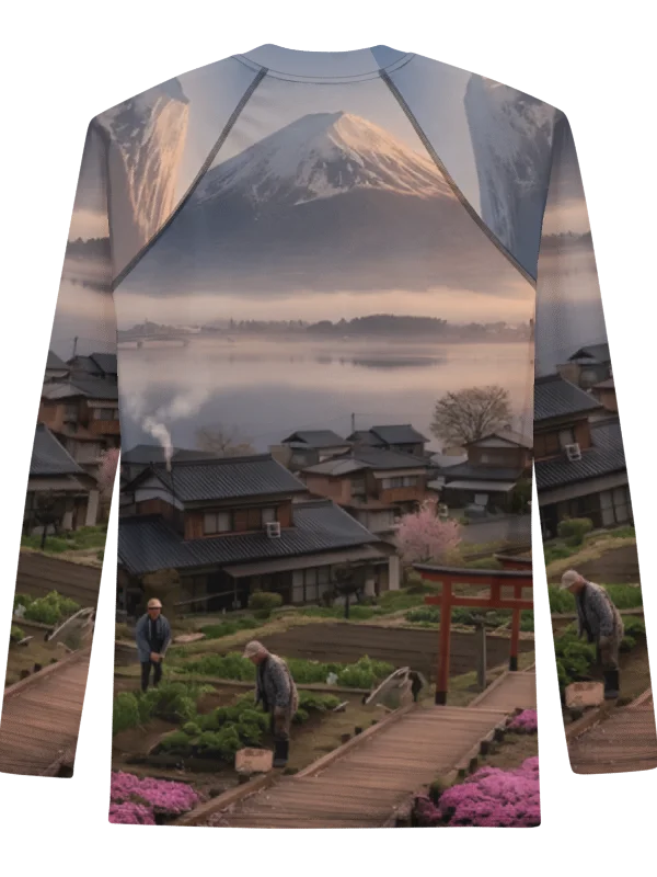 Men's Mount Fuji Long Sleeve Rash Guard | UPF 50+ Sun Protection product image (2)