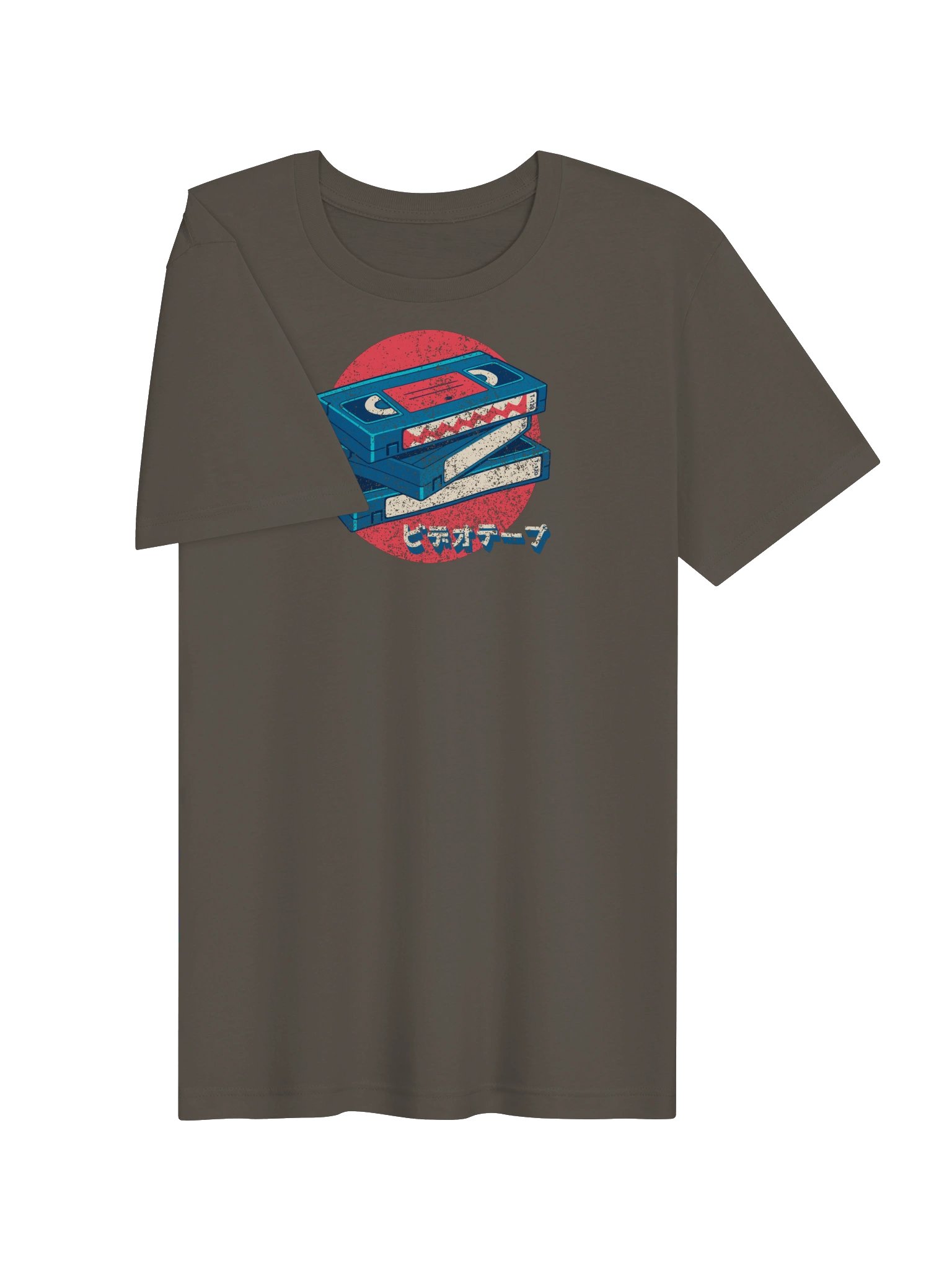 Retro VHS Stack in Japanese Katakana T-shirt product image (28)