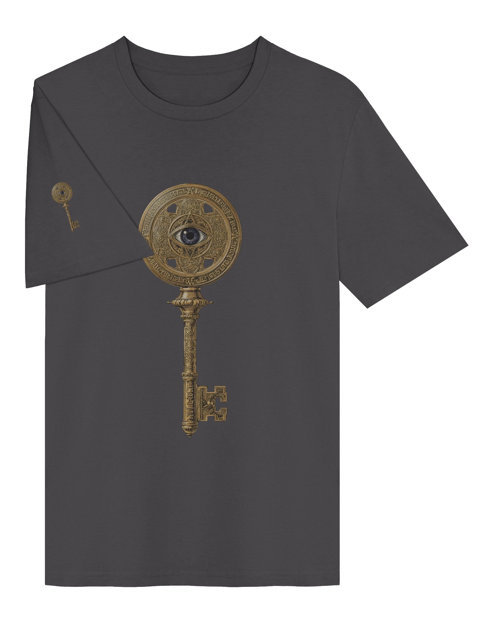 The Gatekeeper’s Key – Anthracite Sigil Edition (Front + Right Shoulder Print) product image (3)