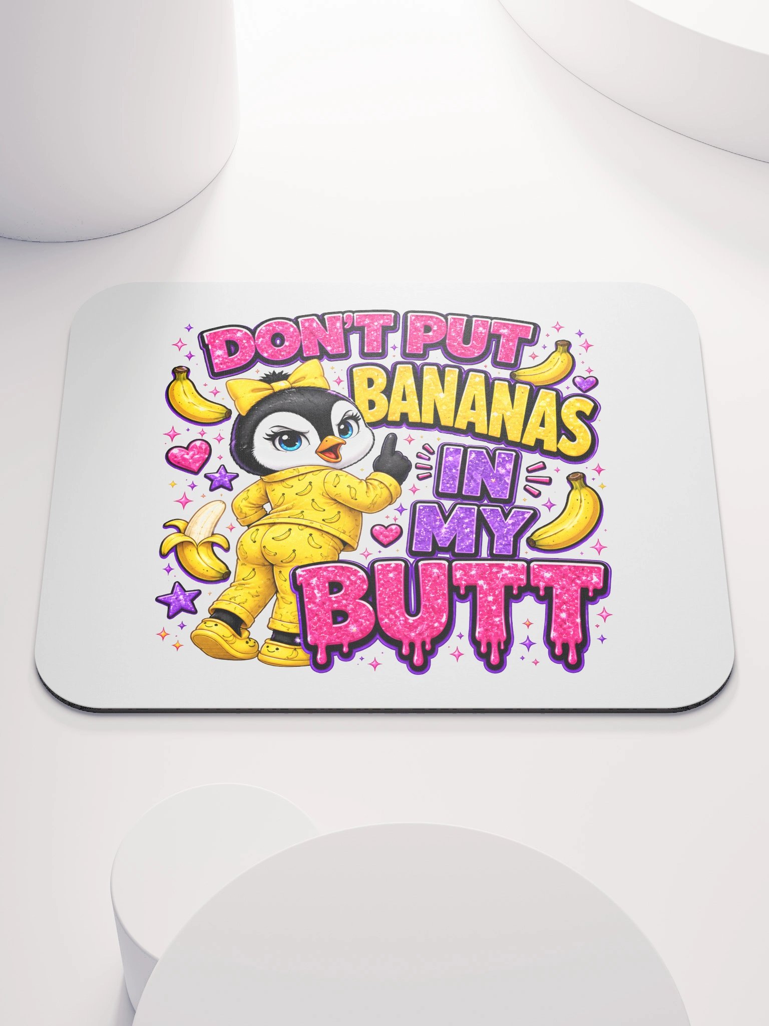 Lulu Don’t Put Bananas Mouse Pad product image (1)