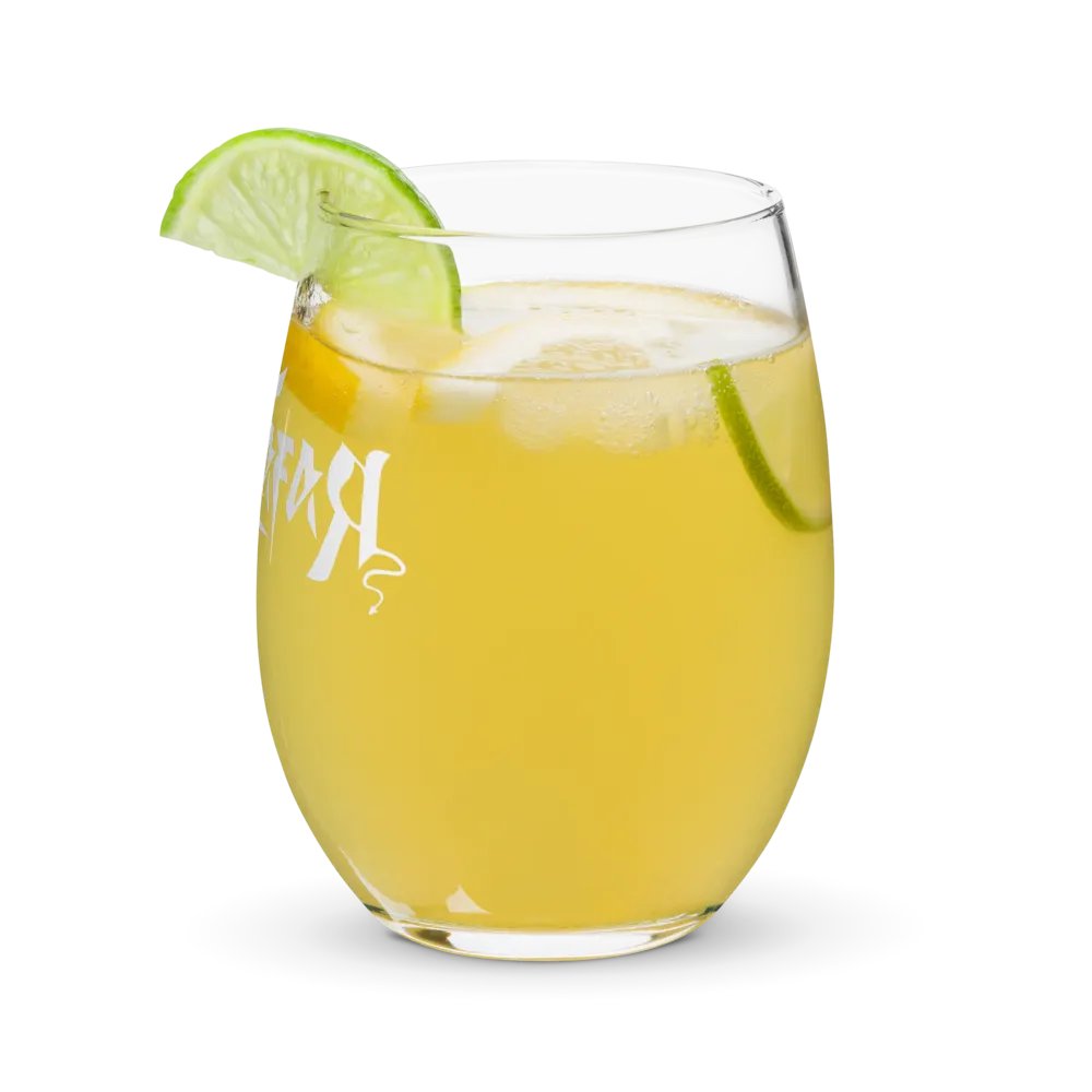 RafaZafar Logotext Stemless Wineglass (white) product image (12)