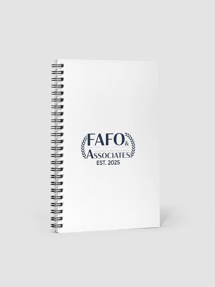 FAFO Dotted Spiral Notebook product image (1)