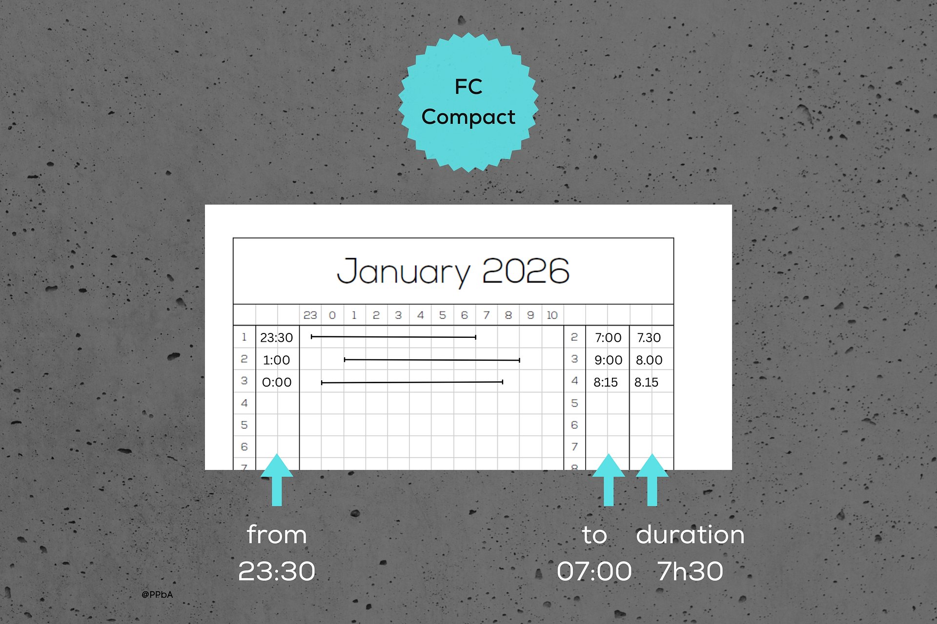 sleep tracker - Franklin Covey Compact - 2026 product image (3)
