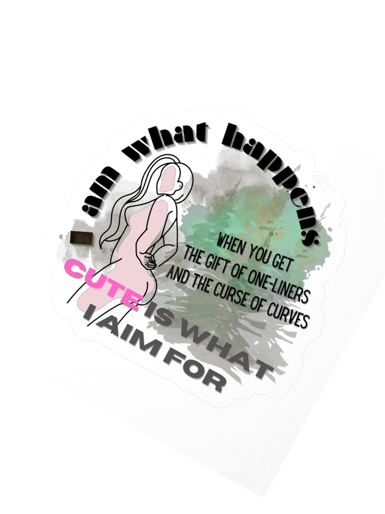 Curse of Curves Kisscut Sticker product image (2)