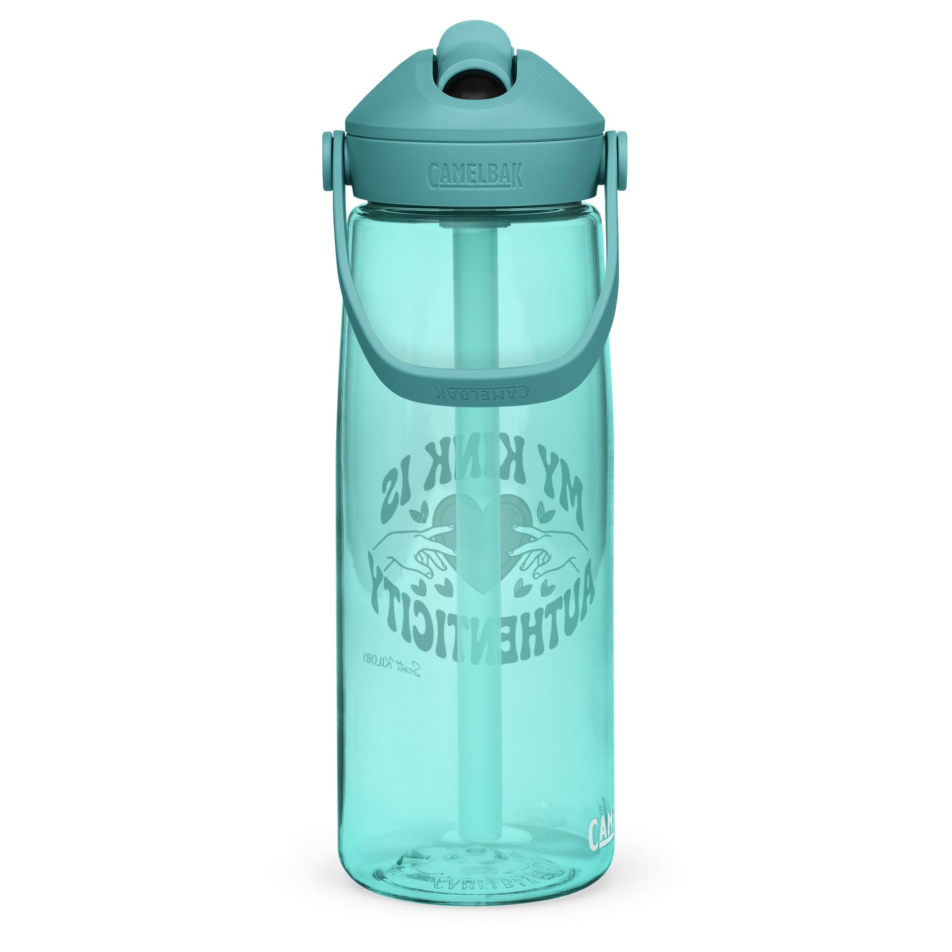 “My Kink Is Authenticity” Cove Flip Straw Water Bottle product image (4)