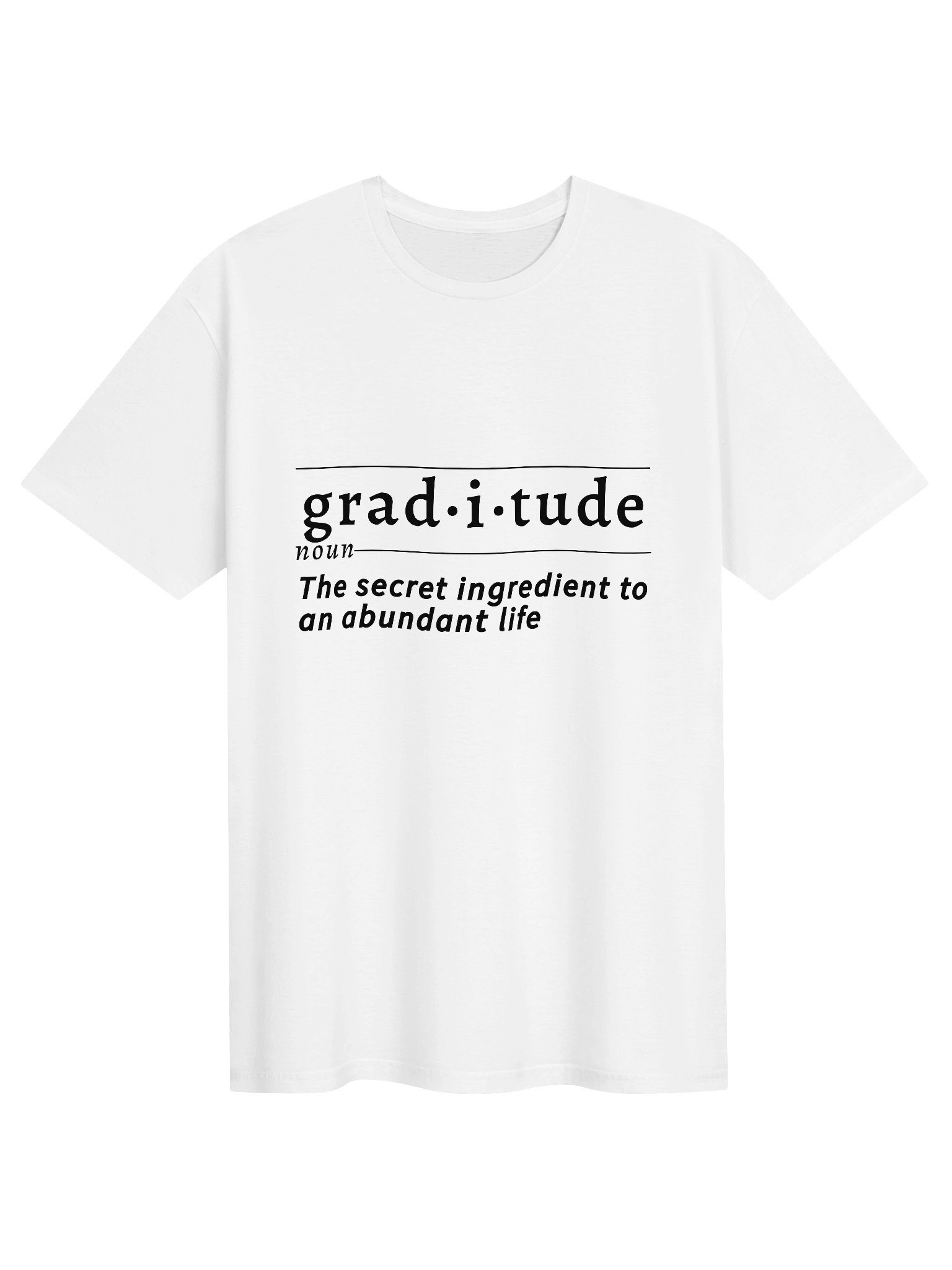 Gratitude Def Unisex Tee blk v1 product image (2)