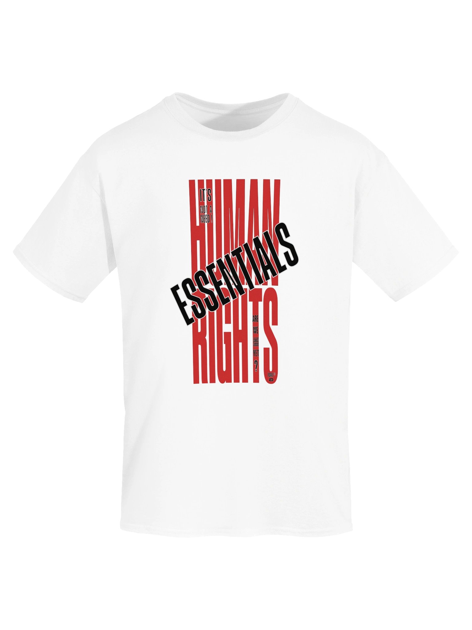 EQALL® Essentials Human Rights Matter Unisex T-Shirt_Red / Black product image (1)