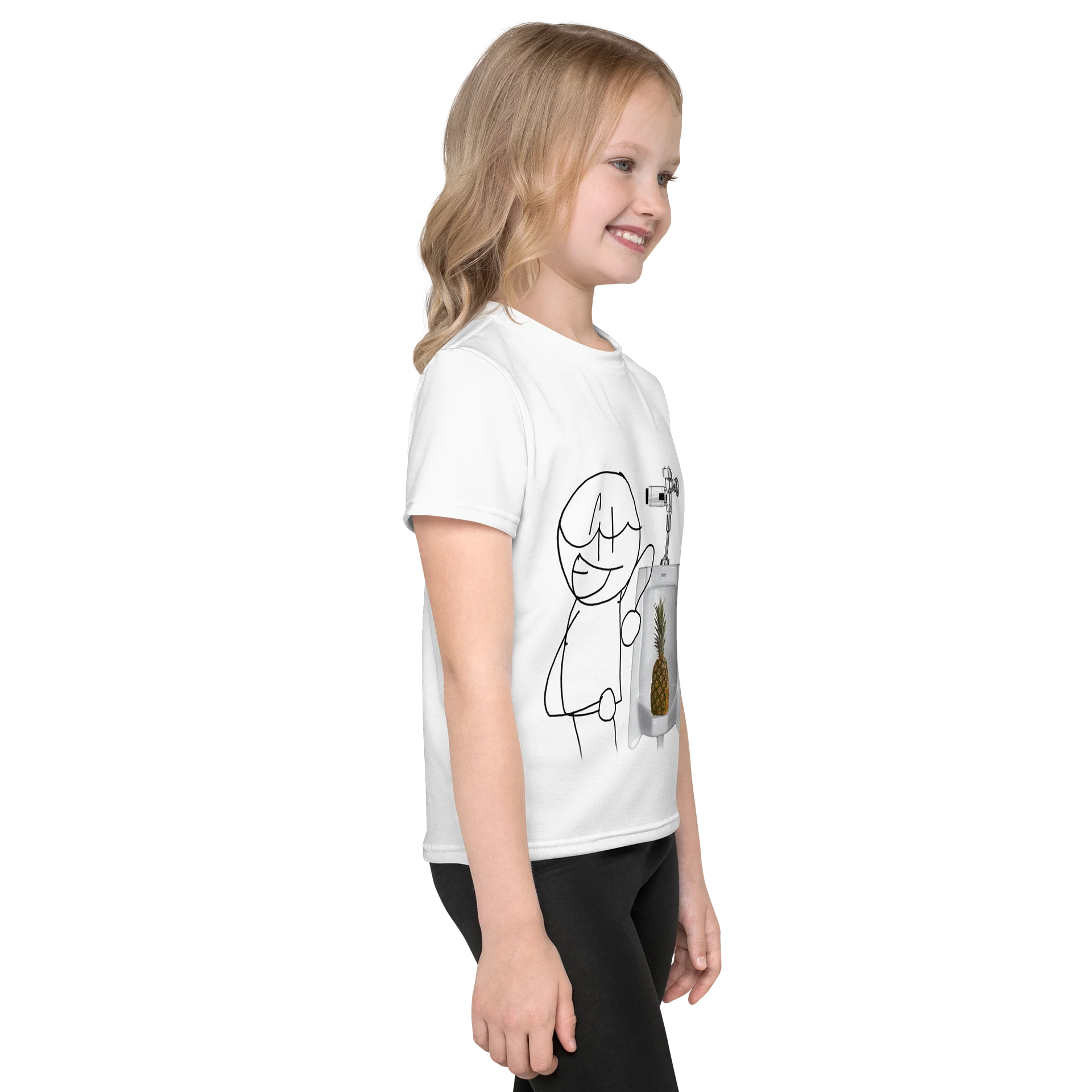 Toony Pineapple In Urinal Kids Shirt product image (3)