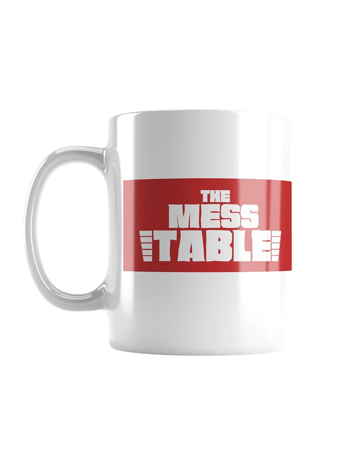 White Mug with Red/White TMT Banner product image (3)