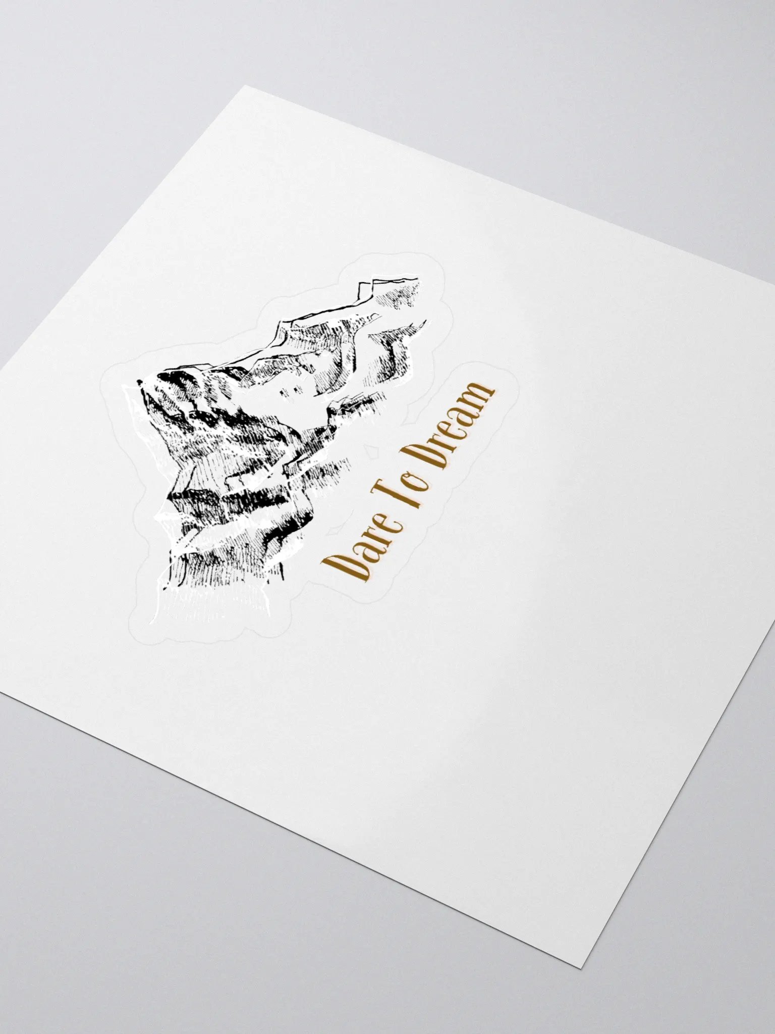 Dare To Dream Mountain Sticker product image (3)