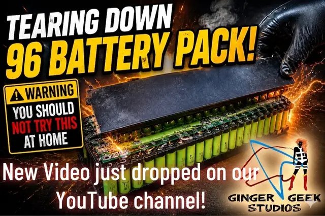 You’ve been warned! ⚠️ Ever wondered what’s actually inside a 96v battery pack? We’re tearing it down so you don’t have to (seriously, don’t try this at home). ⚡️🔋 https://youtu.be/-fmrCHf9hvw #teardown #battery #donttrythisathome 