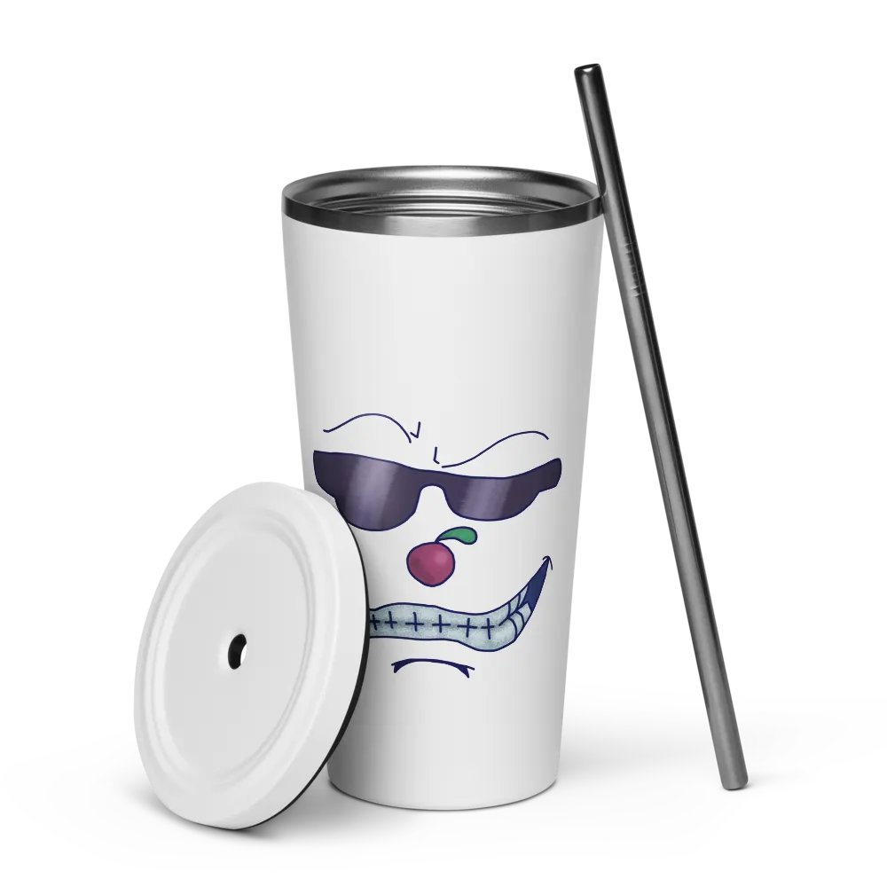 'Cweemy Face V2' - Tumbler With Straw product image (5)