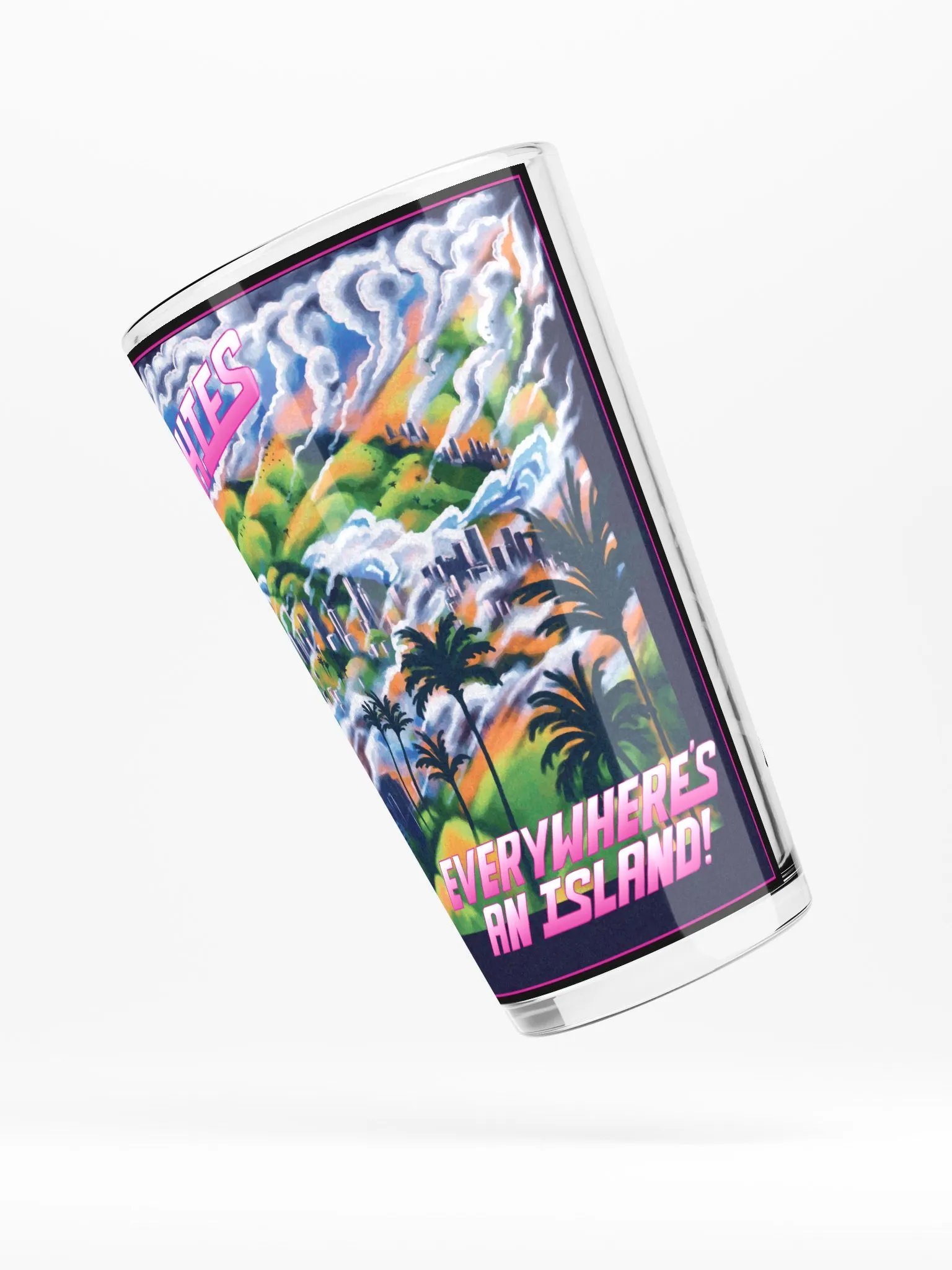 Everywhere's An Island Pint Glass product image (5)