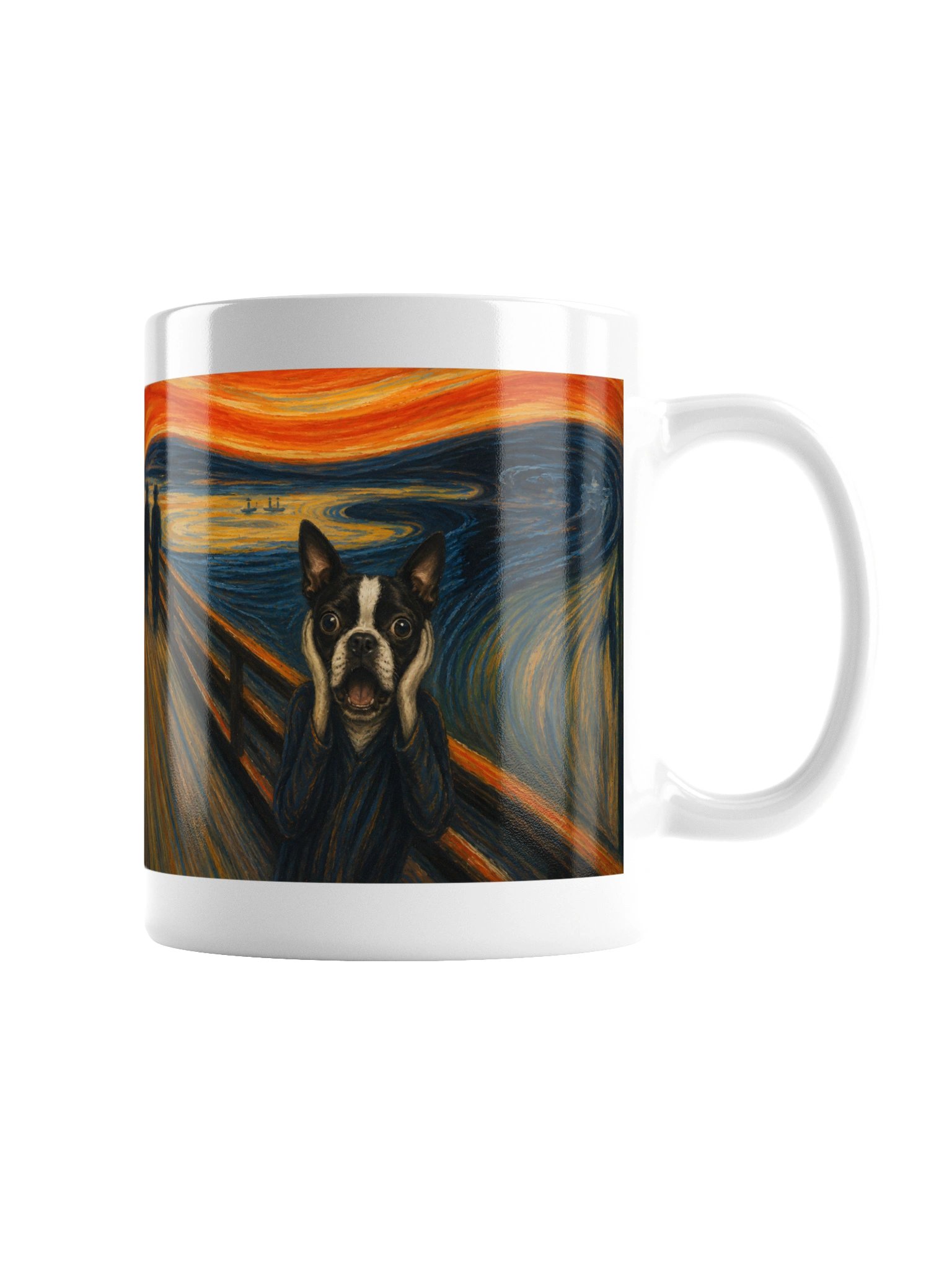 Boston Terrier The Scream Mug product image (3)