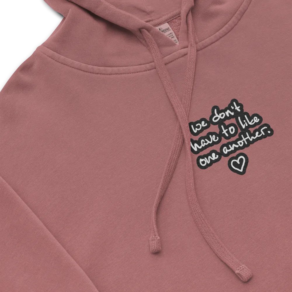 ONE ANOTHER (bubble design 2) embroidered pigment hoodie product image (1)