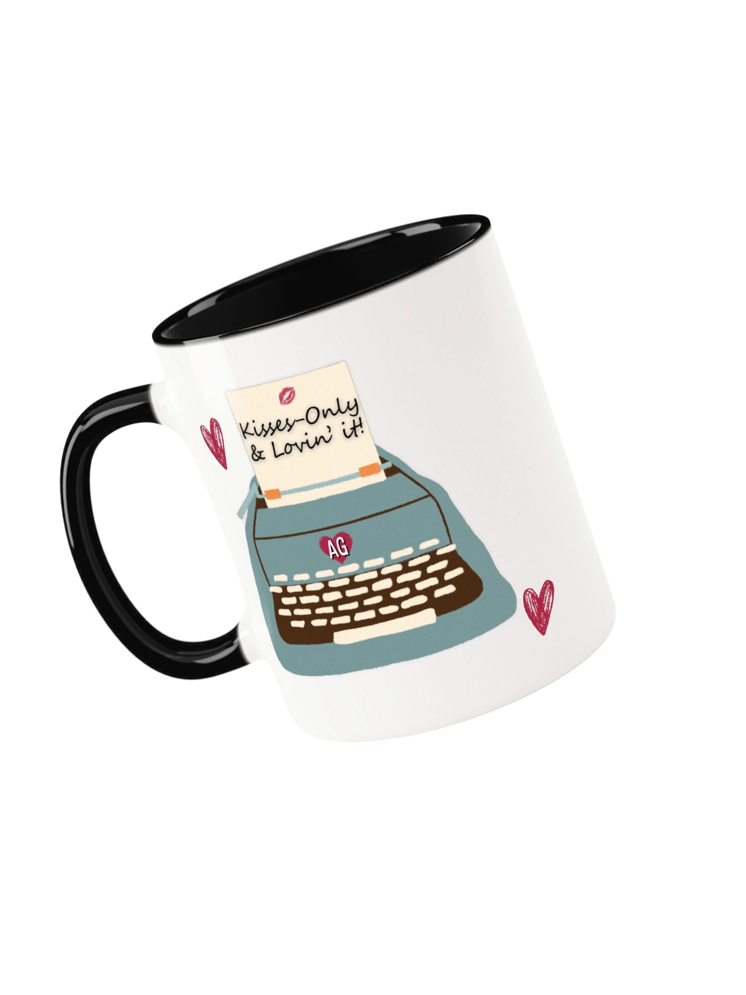 Kisses-Only & Lovin' It Mug Blk product image (1)