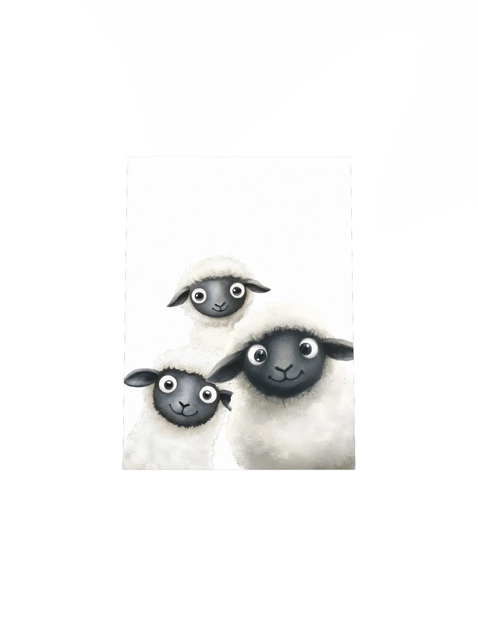 Quirky Trio Sheep, Farm Nursery Print product image (5)