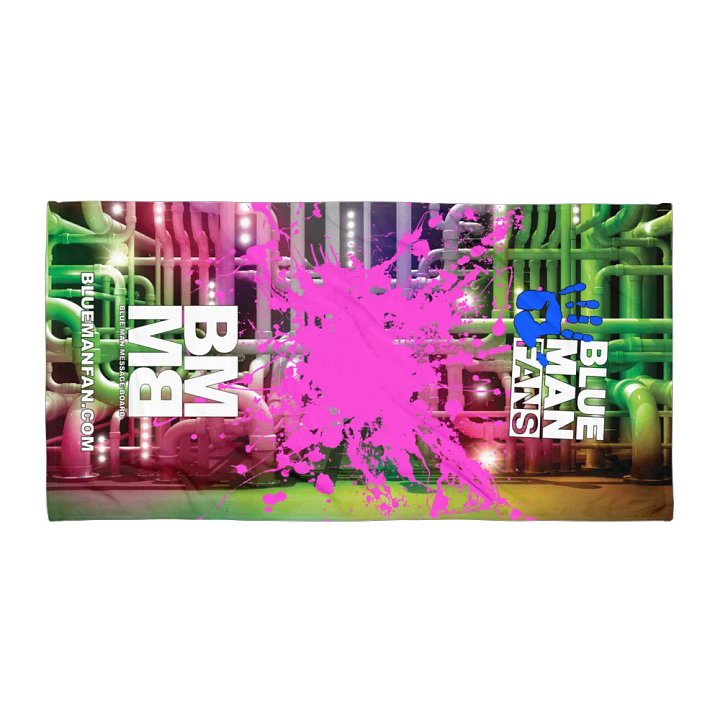 Blue Man Fans Pipe Dream Terry Fiber Cloth Towel 30"x60" product image (1)