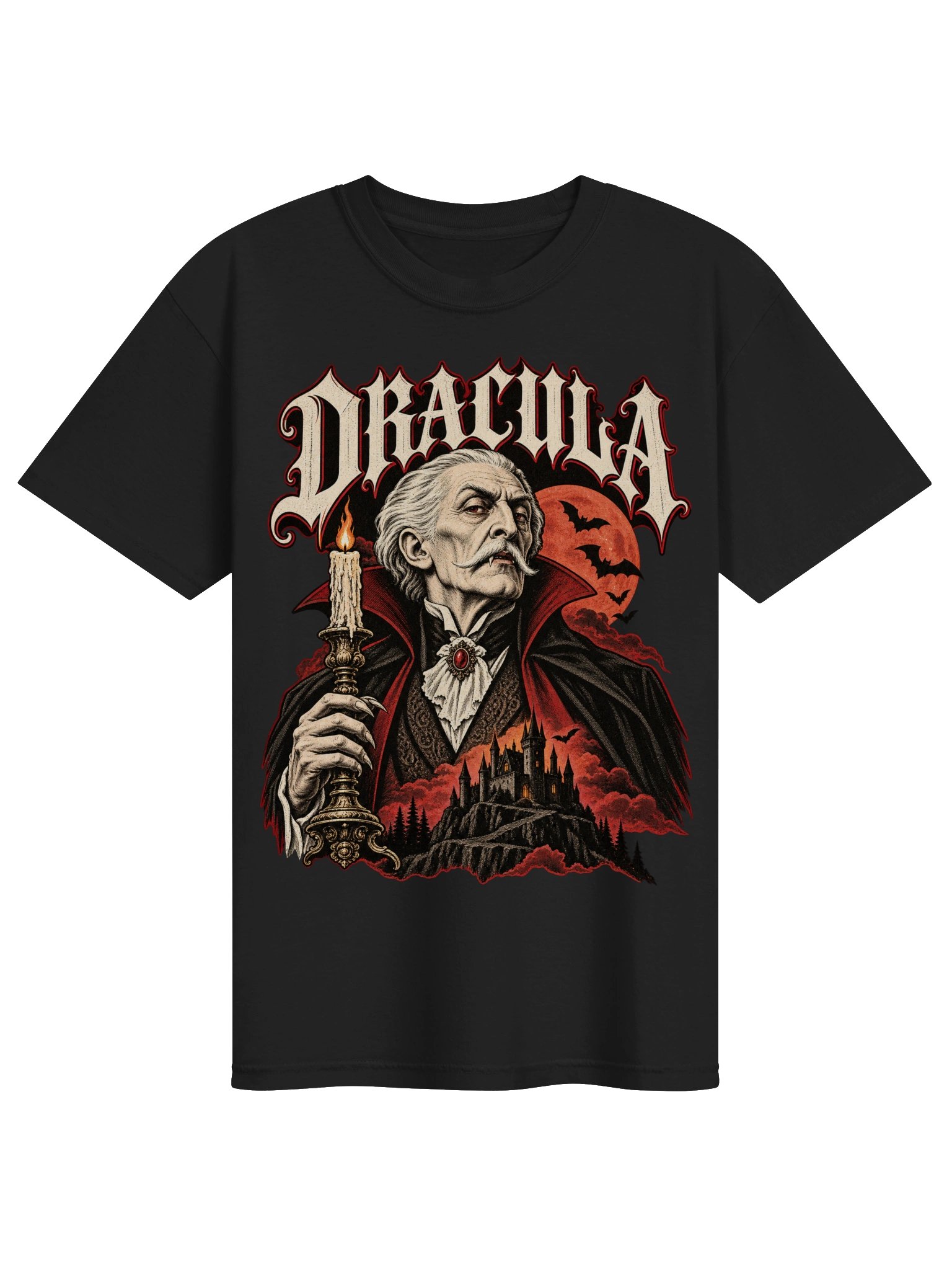 Dracula Gothic Halloween Tee product image (1)