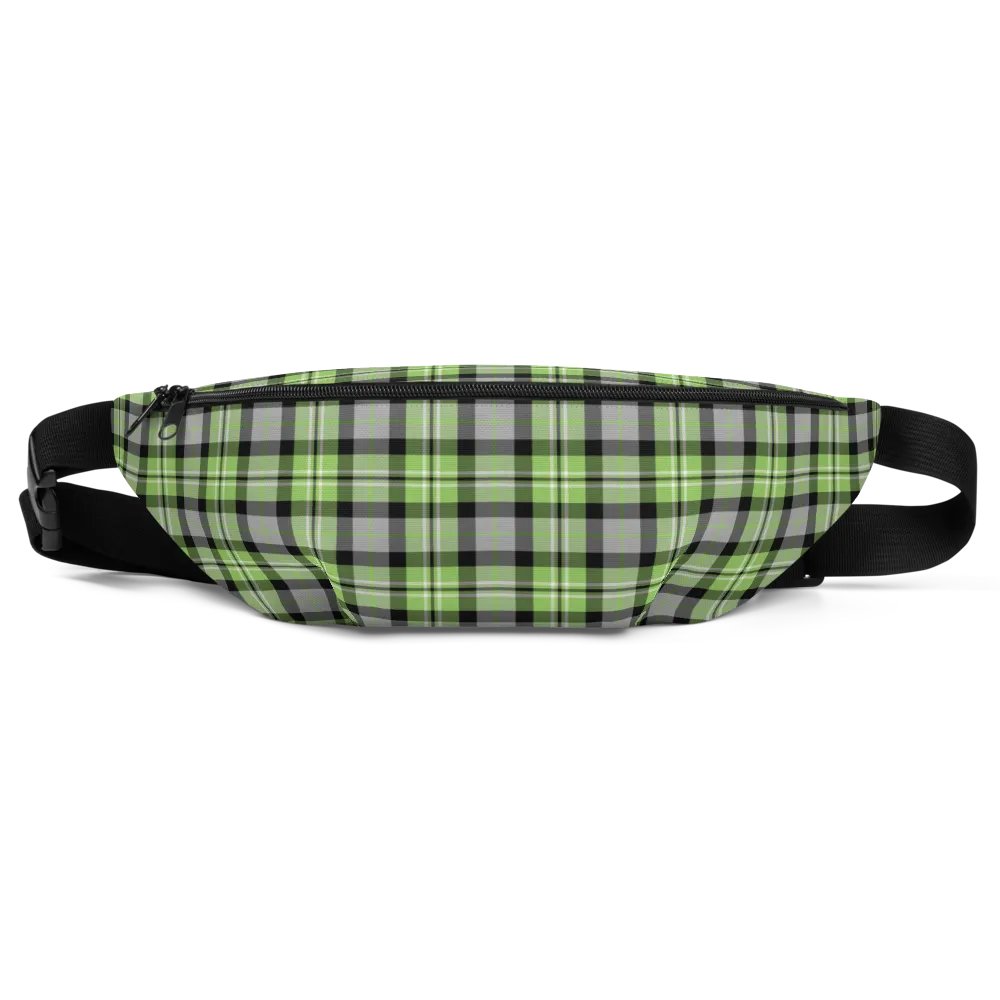 Light Green and Gray Plaid Fanny Pack product image (2)