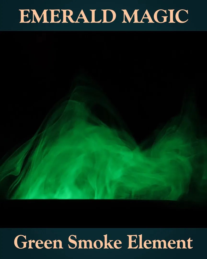 Emerald Magic: 4K Smoke Element product image (1)