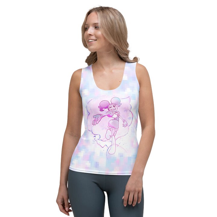 So Much Like Pink Vaporwave Fitted Tank product image (1)