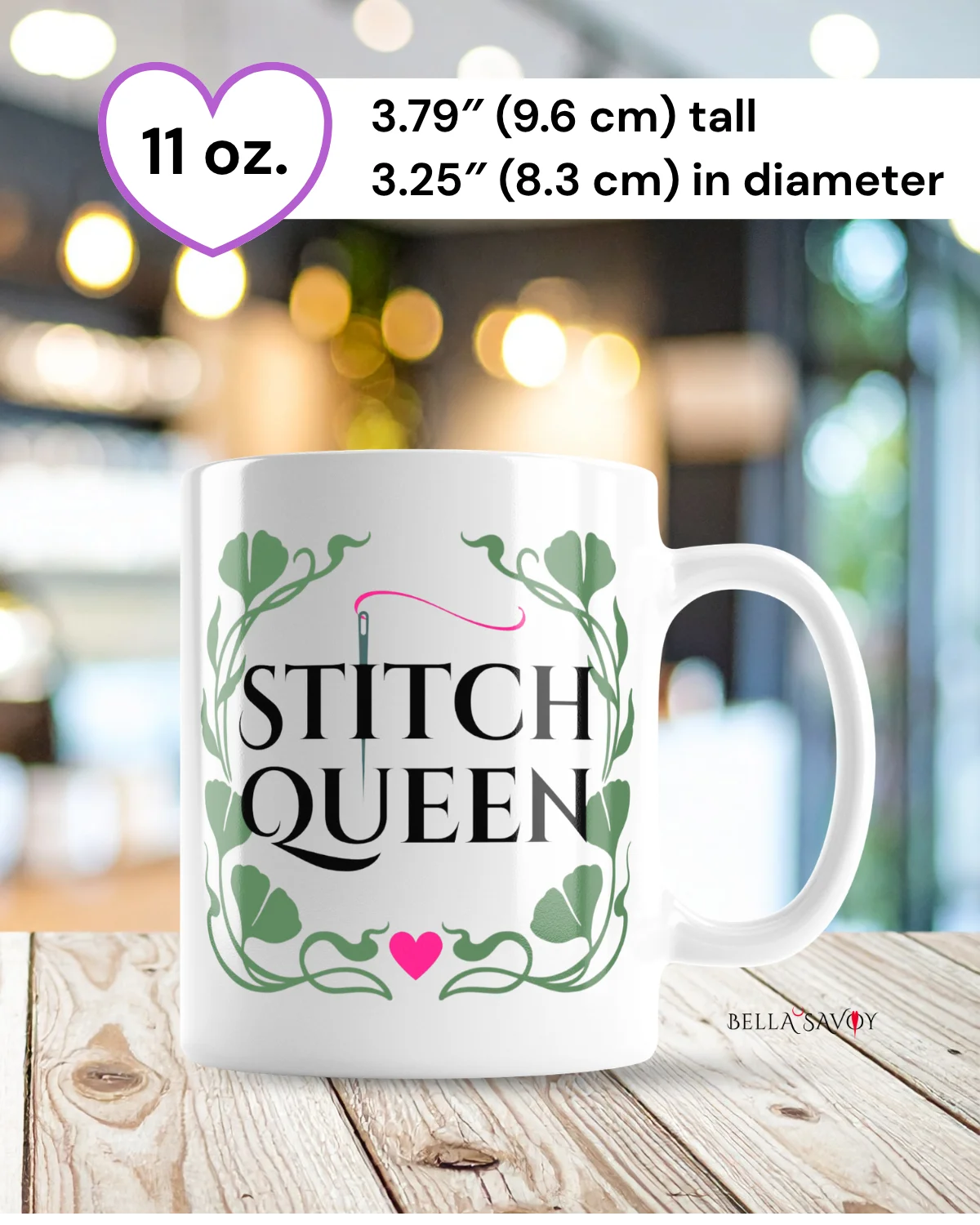 Art Nouveau "Stitch Queen" Mug product image (7)