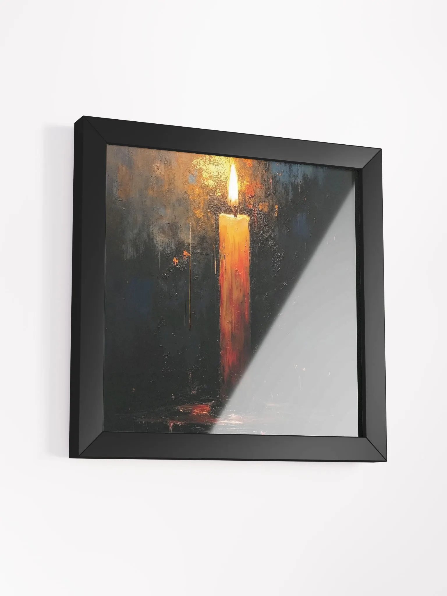 Ethereal Glow Candlelight Framed Print product image (26)