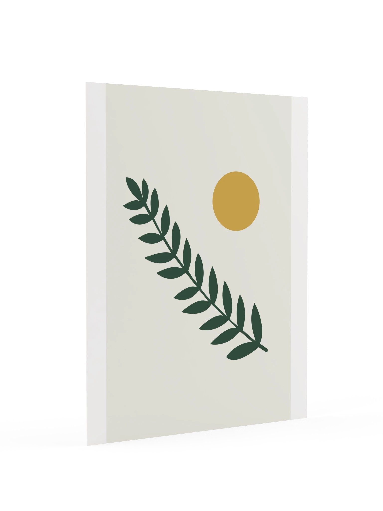 Forest Green Branch Print | Botanical Bathroom Wall Art product image (4)