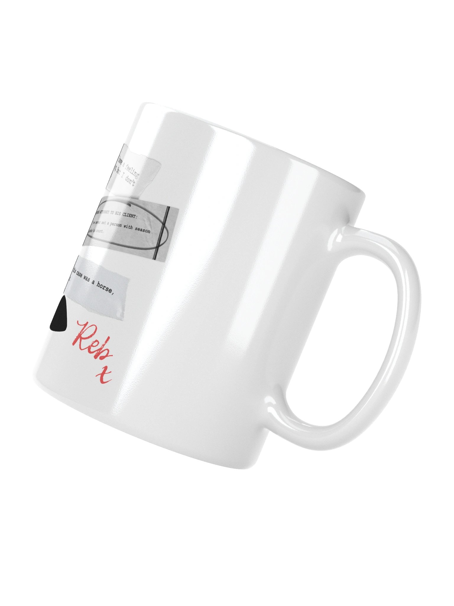 Iconic Court Transcripts White Glossy Mug product image (3)
