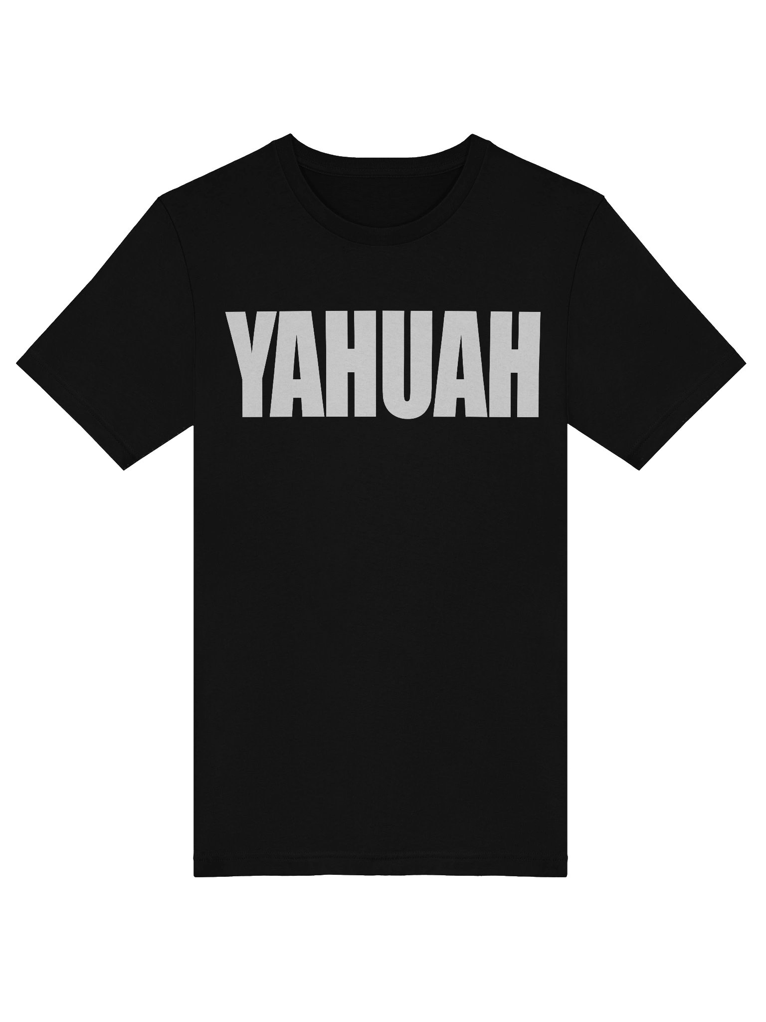 YAHUAH Bold Letter T-Shirt | Sacred Name Hebrew Faith Apparel | Unisex Premium Cotton Tee product image (5)