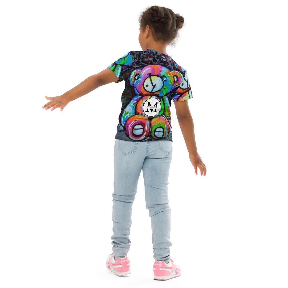Graffiti Teddy Bear Kids T-Shirt product image (9)