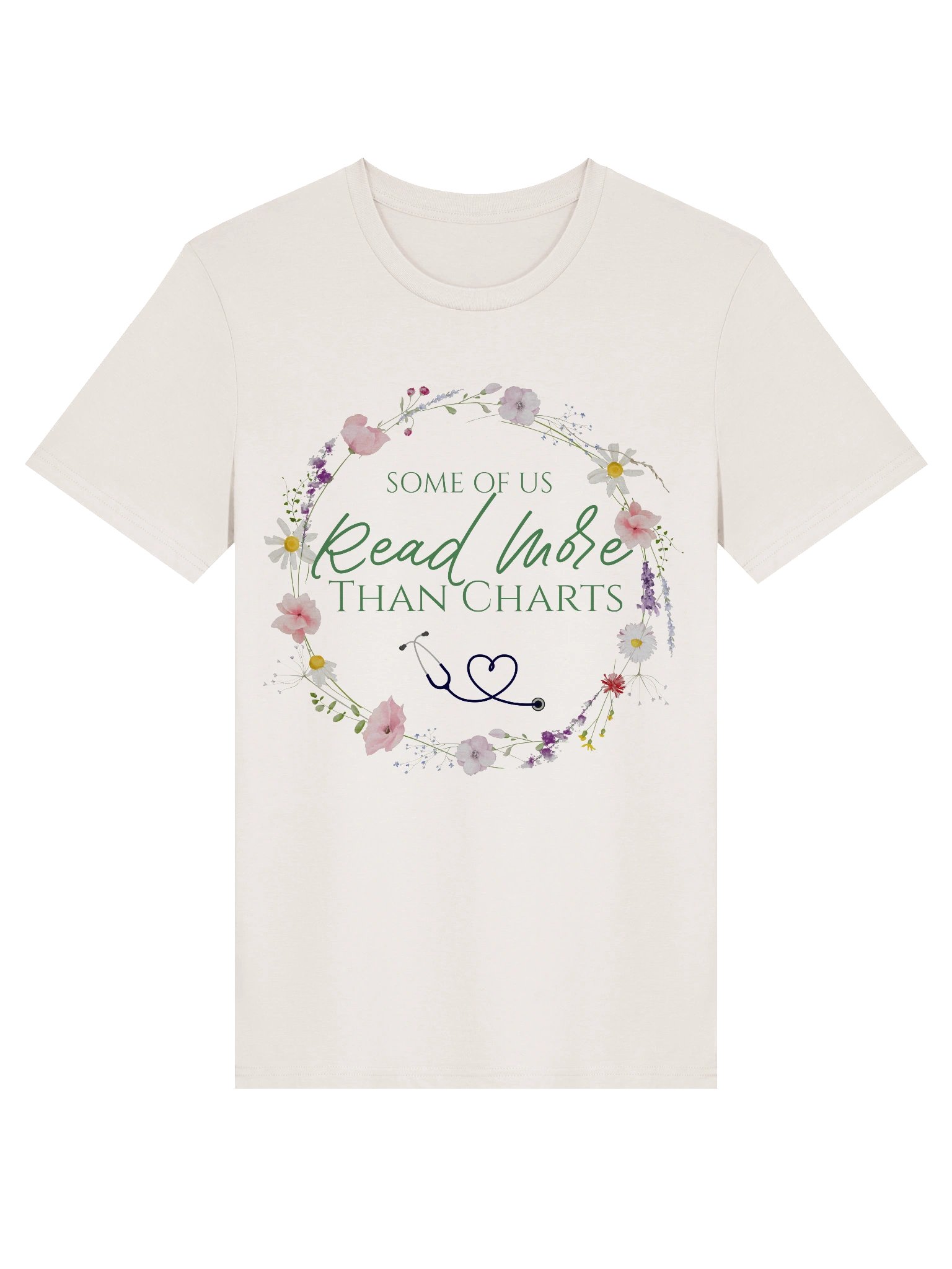 Some Of Us Read More Than Charts Organic Tee - product image (1)