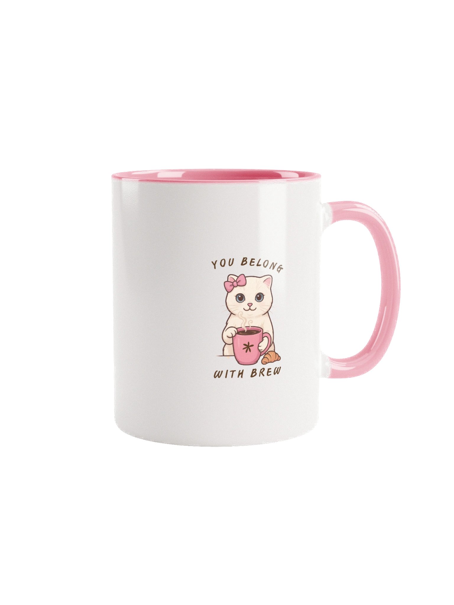 Brew Pink Kitty Ceramic Mug - The Life of a Loaf Collection product image (1)