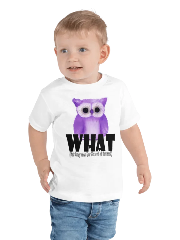 Owl "WHAT", Toddler T-Shirt - Bella+Canvas product image (3)