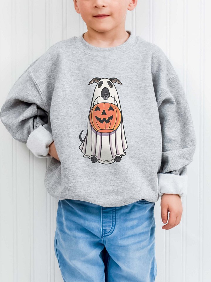 Halloween Italian Greyhound(Black) Youth Sweatshirt product image (1)