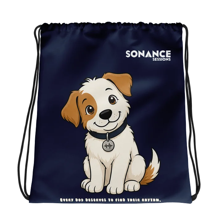 Sonance Dog Drawstring Bag (Sit) Navy product image (1)