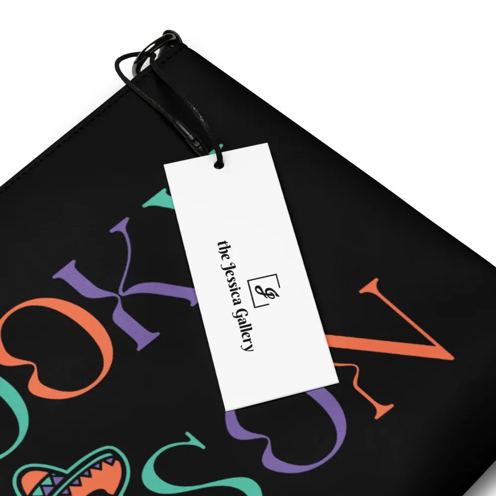 Spooky Season Sombrero Ghost Colorful Flip-Sided Faux Leather Crossbody Bag product image (5)
