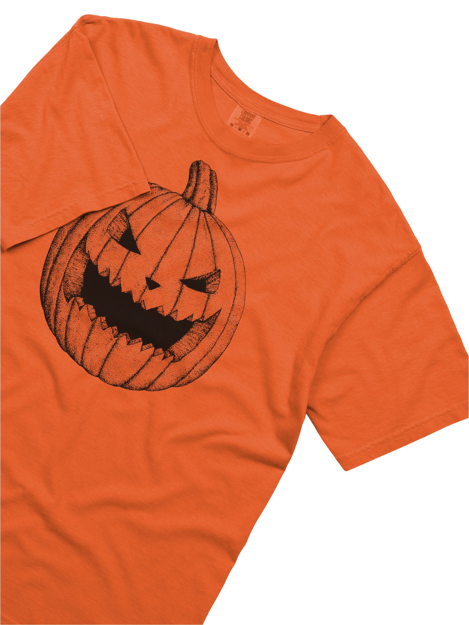 Burnt Orange Jack-O-Lantern Heavyweight Tee product image (5)